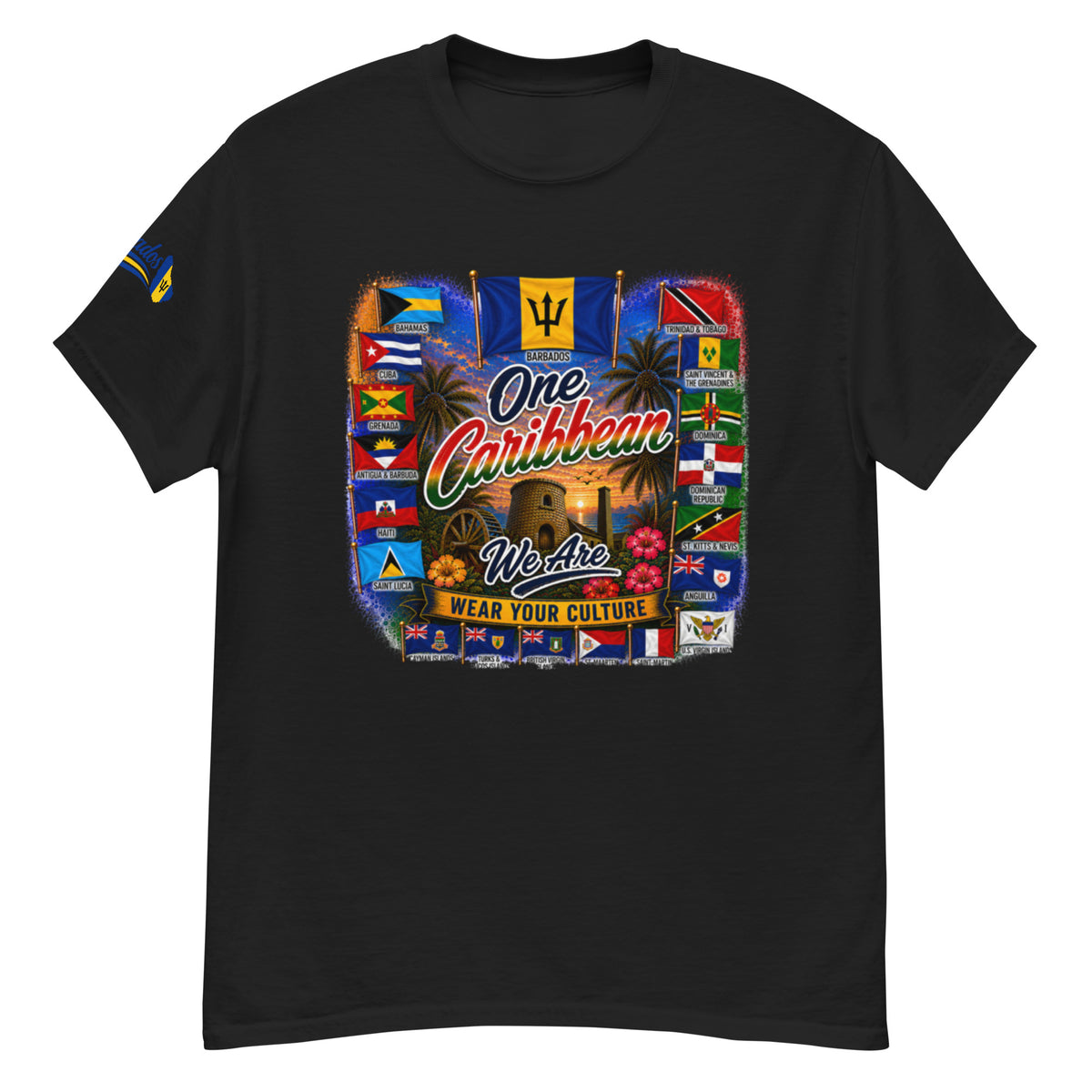 Product mockupBarbados One Caribbean We Are Tee