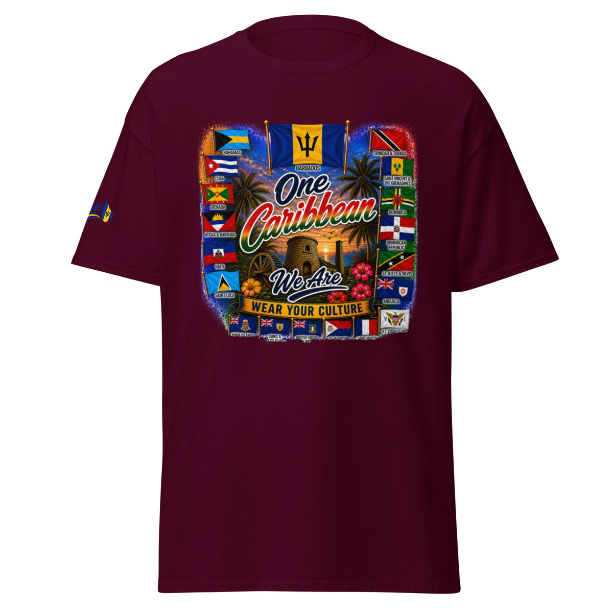 Product mockupBarbados One Caribbean We Are Tee