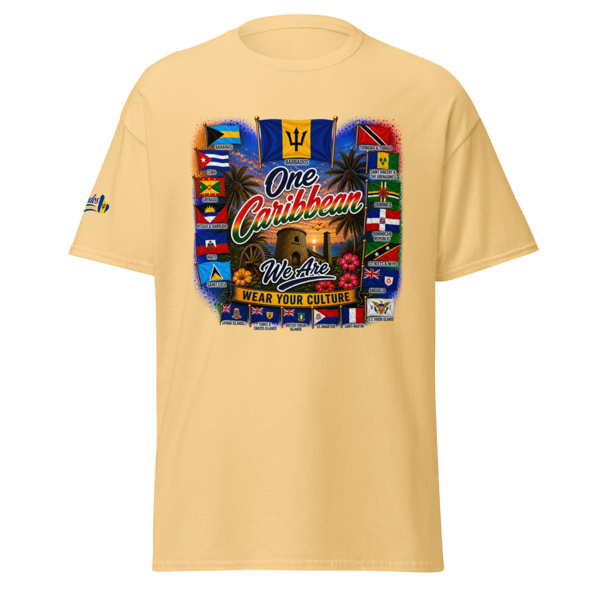 Product mockupBarbados One Caribbean We Are Tee