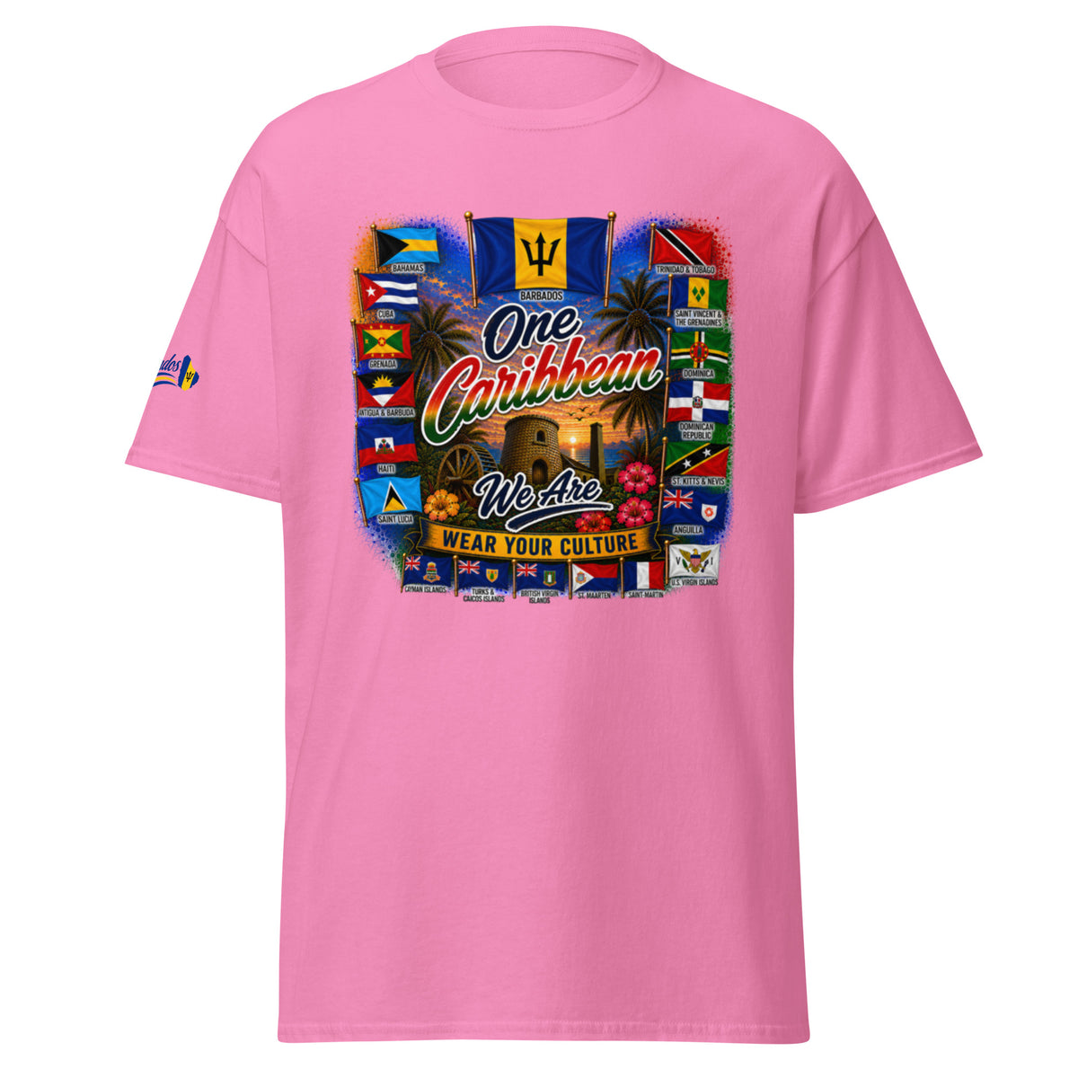 Product mockupBarbados One Caribbean We Are Tee