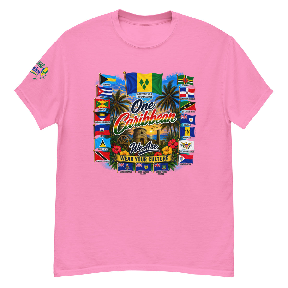 Product mockupSt Vincent &amp; Grenedines We Are Tee