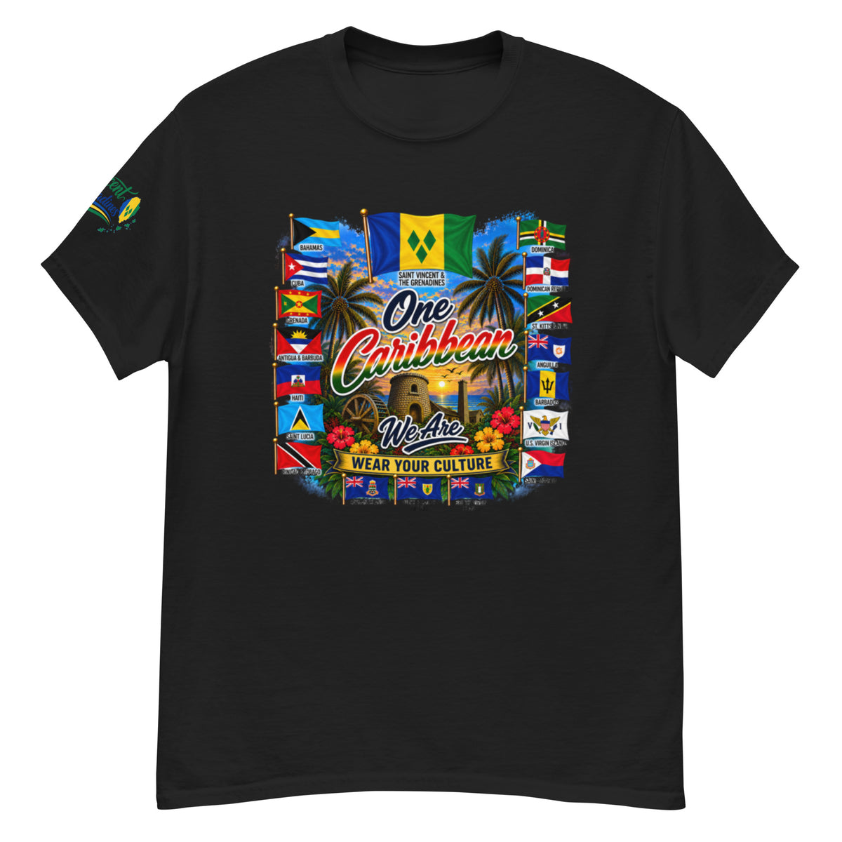 Product mockupSt Vincent &amp; Grenedines We Are Tee