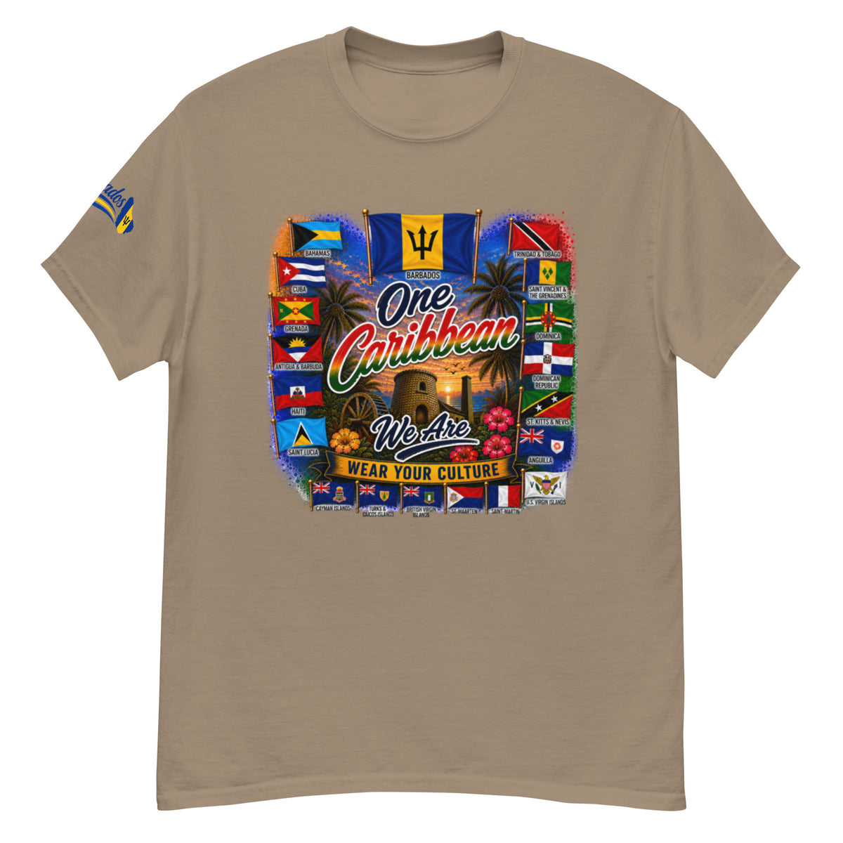 Product mockupBarbados One Caribbean We Are Tee