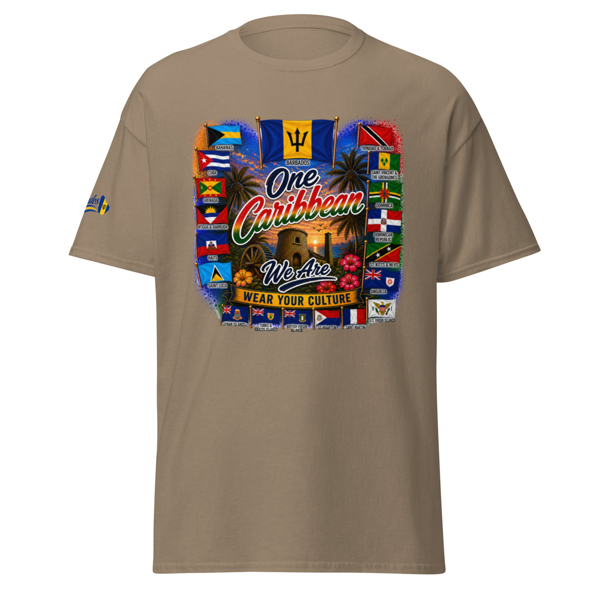 Product mockupBarbados One Caribbean We Are Tee