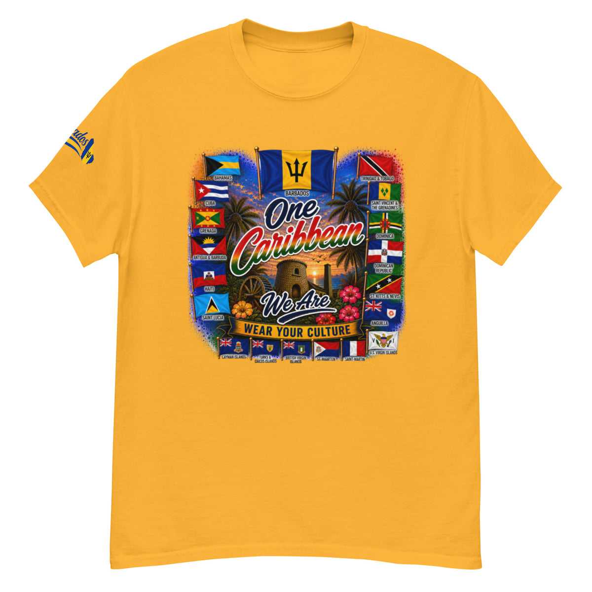 Product mockupBarbados One Caribbean We Are Tee