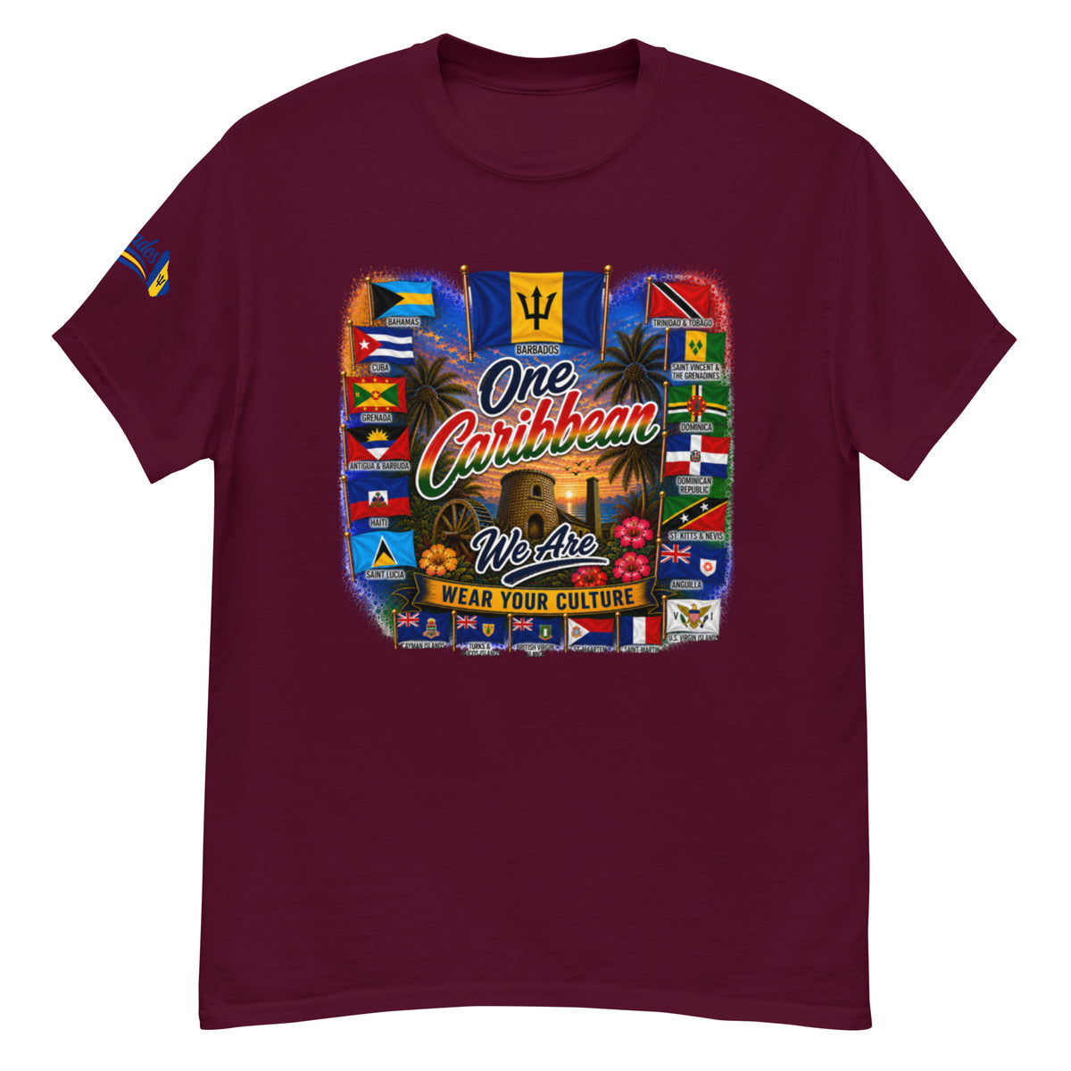 Product mockupBarbados One Caribbean We Are Tee