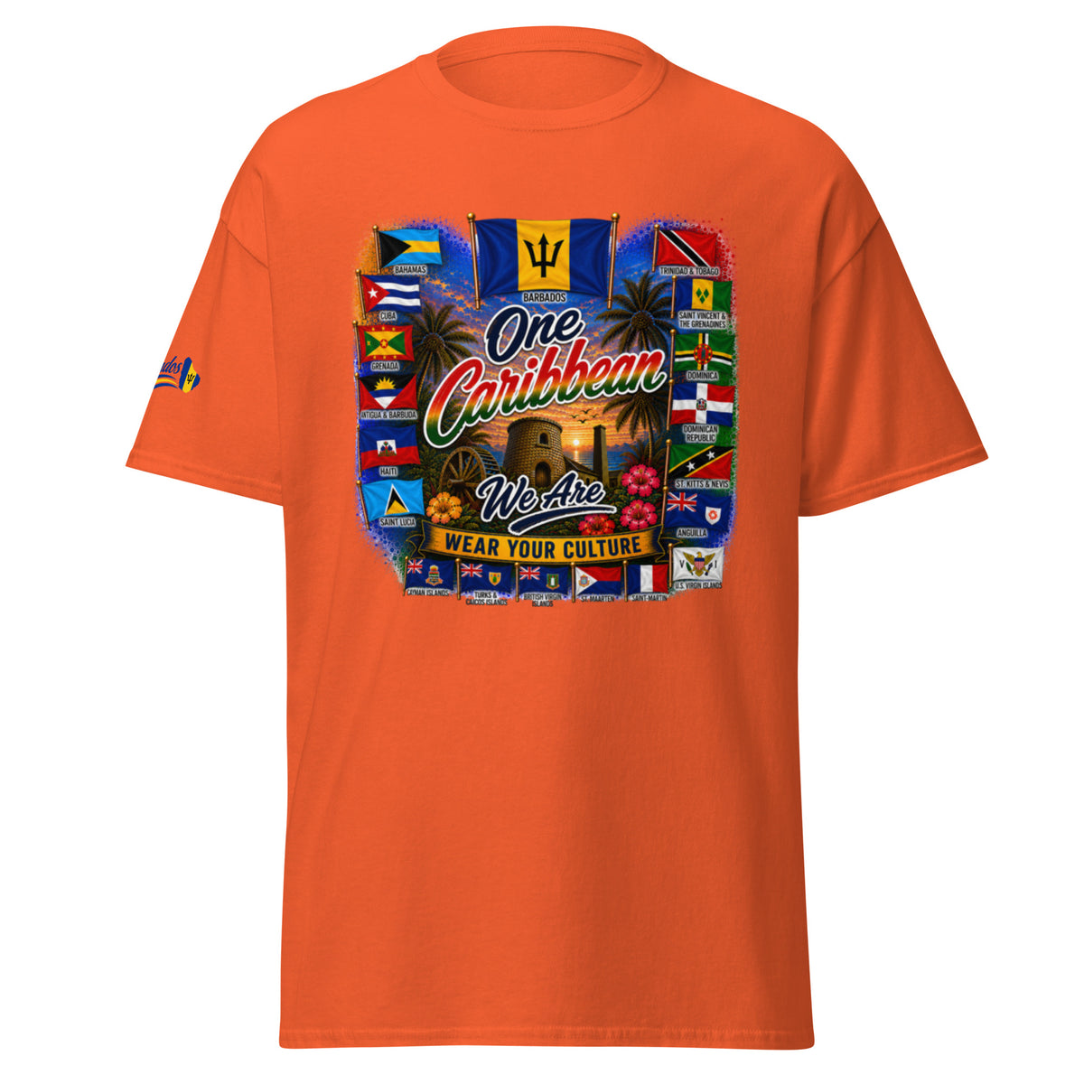 Product mockupBarbados One Caribbean We Are Tee