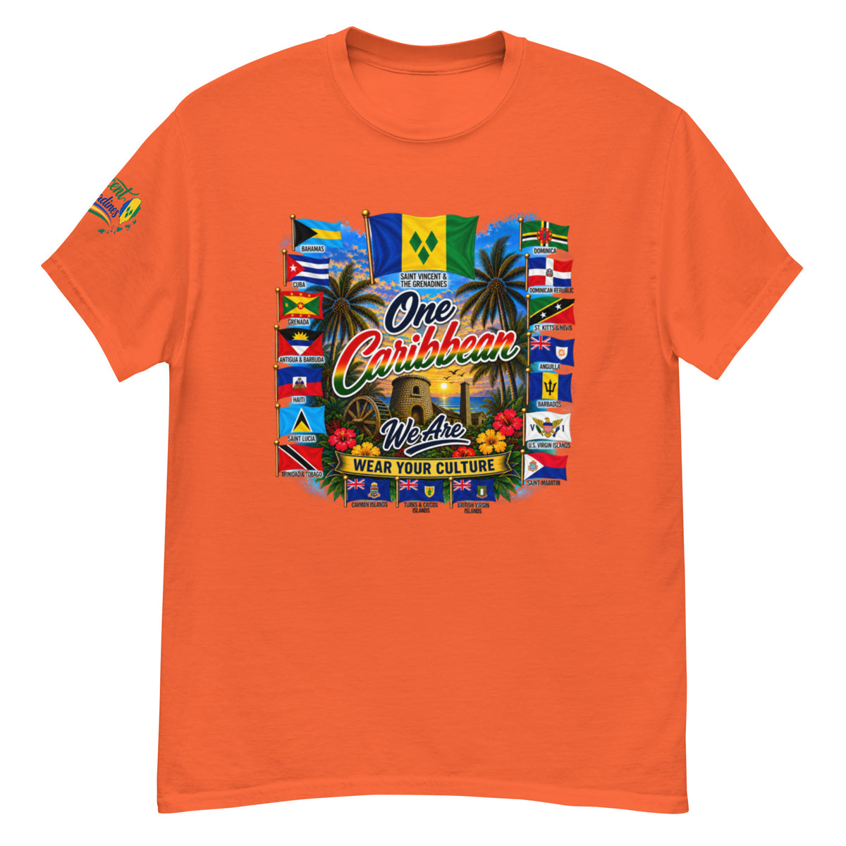 Product mockupSt Vincent &amp; Grenedines We Are Tee
