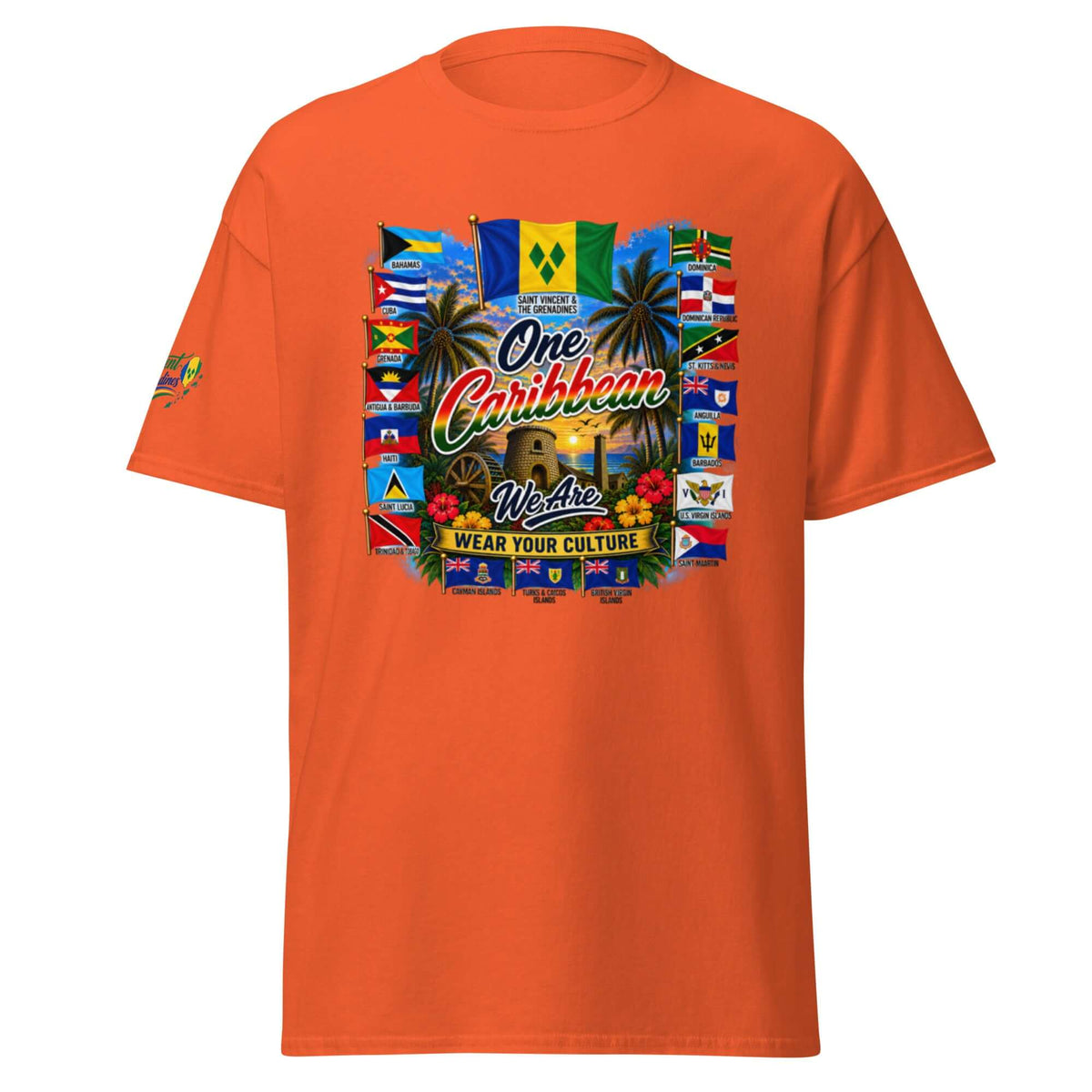Product mockupSt Vincent &amp; Grenedines We Are Tee