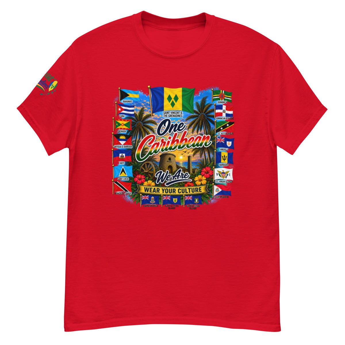 Product mockupSt Vincent &amp; Grenedines We Are Tee