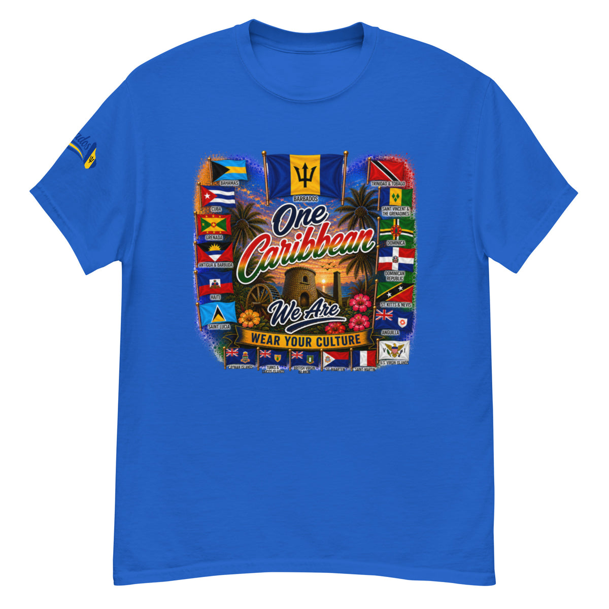 Product mockupBarbados One Caribbean We Are Tee
