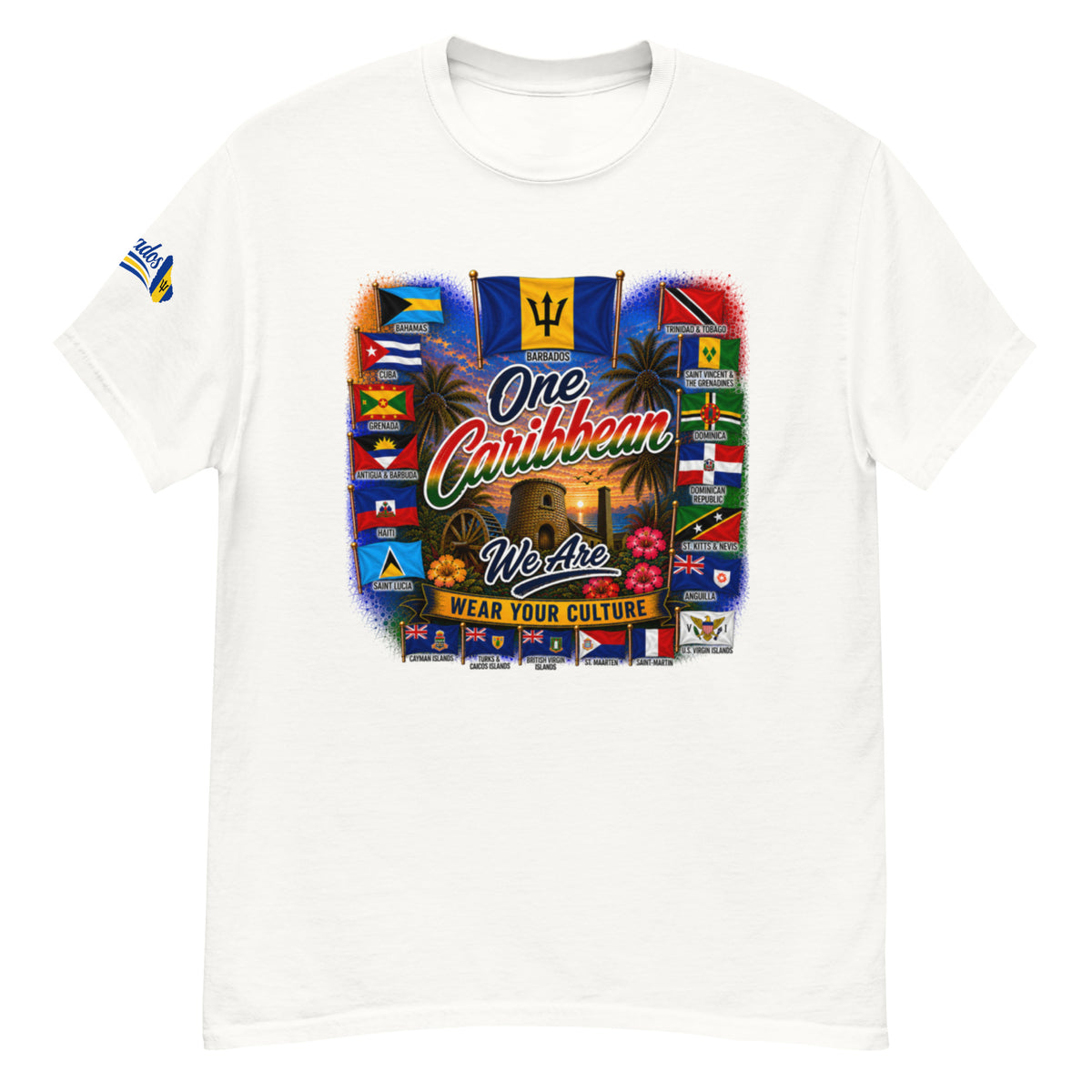 Product mockupBarbados One Caribbean We Are Tee