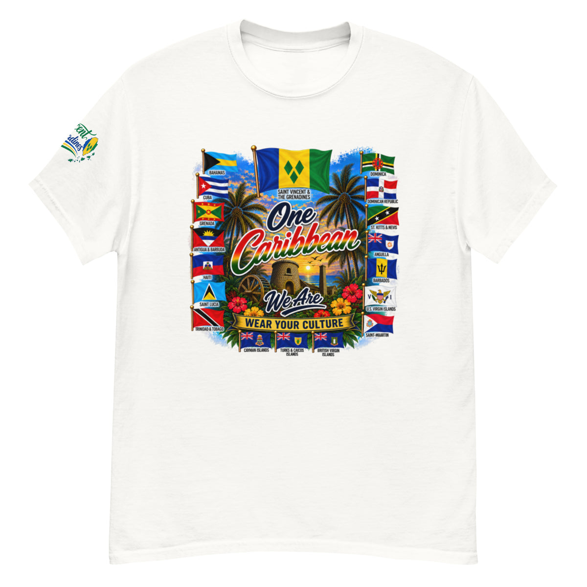 Product mockupSt Vincent &amp; Grenedines We Are Tee