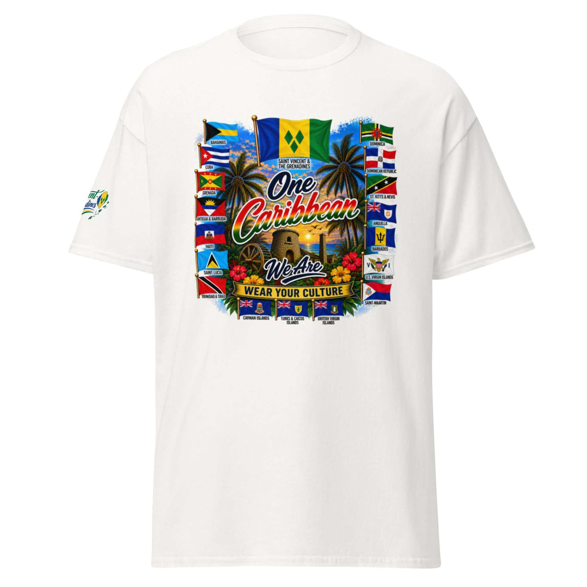 Product mockupSt Vincent &amp; Grenedines We Are Tee
