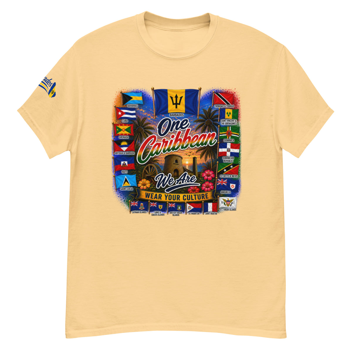 Product mockupBarbados One Caribbean We Are Tee