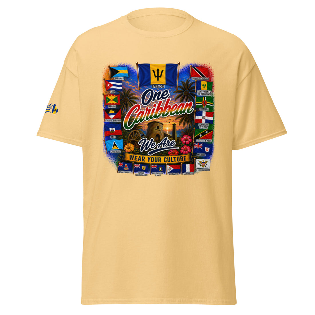 Product mockupBarbados One Caribbean We Are Tee